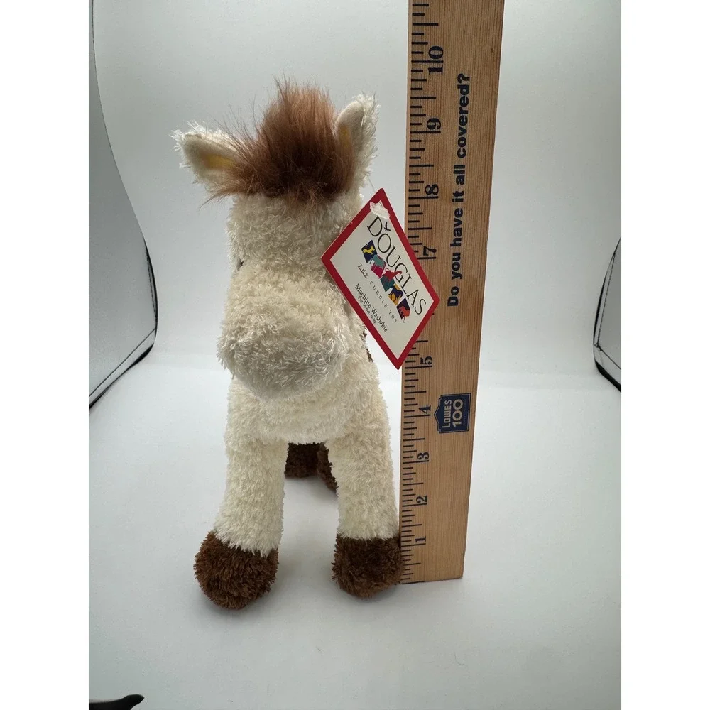 Douglas Cuddle Toy Horse Plush Brown White Paint Pinto Stuffed Animal 9 inch NWT